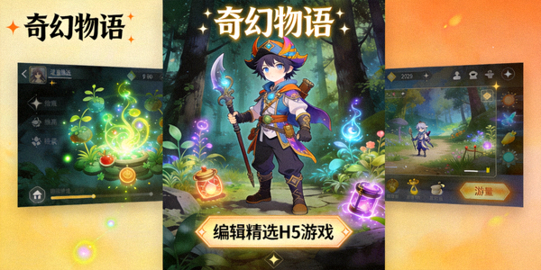 编辑精选H5游戏'奇幻物语'截图 - 角色扮演与剧情冒险游戏画面